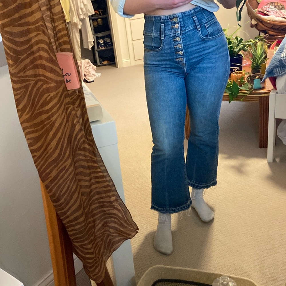 Veronica Beard Marlene 12” corset Jeans